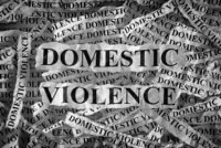 Newspaper clippings of words Domestic and Violence