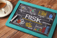 Risk Assessment chalkboard concept